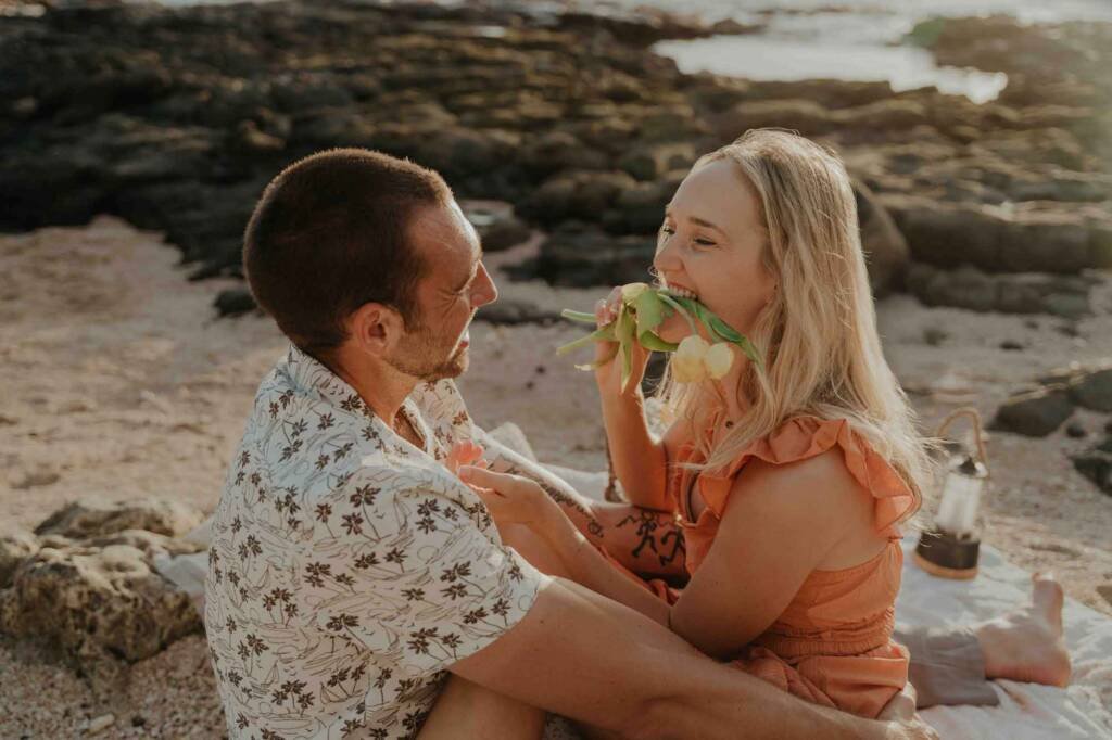 maui engagement photo session on the beach